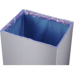 Hailo Bix-Box Swing XL 8602210 odpadkový koš, 52 l, ocelový plech, (d x š x v) 340 x 339 x 763 mm, stříbrná, černá, se samouzavíracím víkem, 1 ks