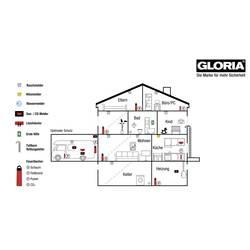 Gloria R1 detektor kouře miniaturní na baterii (Ø x v) 100 mm x 33 mm