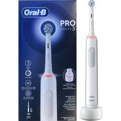 Oral-B elektrický kartáček na zuby, rotační/oscilační/pulzní, bílá, 3000 White JAS22