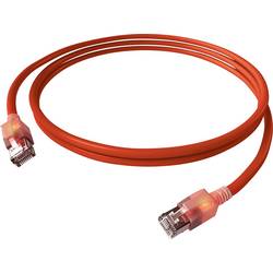 Easylan CS1ORADAD0050 RJ45 síťové kabely, propojovací kabely CAT 6A S/FTP 5 m červená s LED 1 ks