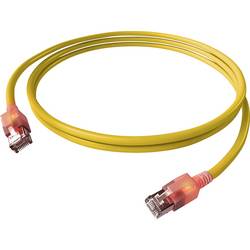 Easylan CS1OYADAD0015 RJ45 síťové kabely, propojovací kabely CAT 6A S/FTP 1.5 m žlutá s LED 1 ks