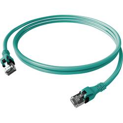 Easylan CPP1OTATAT0050 RJ45 síťové kabely, propojovací kabely CAT 6A S/FTP 5 m tyrkysová 1 ks