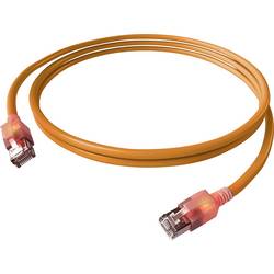 Easylan CS1OOADAD0020 RJ45 síťové kabely, propojovací kabely CAT 6A S/FTP 2 m oranžová s LED 1 ks