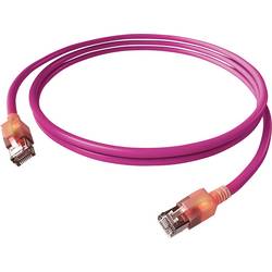 Easylan CS1OVADAD0015 RJ45 síťové kabely, propojovací kabely CAT 6A S/FTP 1.5 m fialová s LED 1 ks