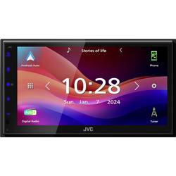 JVC multimediální přehrávač do auta (2 DIN) Apple CarPlay, Android Auto™, konektor pro couvací kameru, DAB+ tuner, Bluetooth® handsfree zařízení