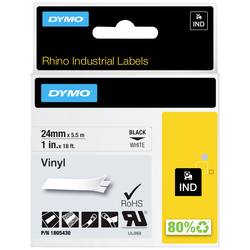 DYMO IND RHINO 1805430 vinyl Barva pásky: bílá Barva písma:černá 24 mm 5.5 m