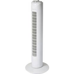 Sygonix sloupový ventilátor 50 W (Ø x v) 270 mm x 805 mm bílá otočný, s časovačem