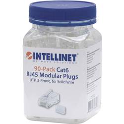 Intellinet Intellinet 790604 cavo di collegamento RJ45 Trasparente (RJ45 Modular Plugs, Cat Intellinet 90ks Cat6 modulární zástrčky RJ45 UTP 3-bodový žíla