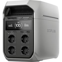 ECOFLOW Delta 3 PLUS Nabíjecí stanice Li-Fe černá, šedá S regulátorem nabíjení