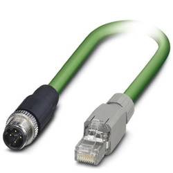 Phoenix Contact 1403496 M 12 / RJ45 síťové kabely, propojovací kabely CAT 5e SF/UTP 3.00 m zelená samozhášecí 1 ks