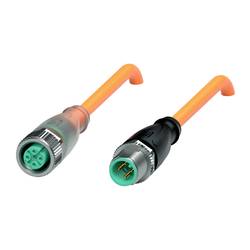 Pepperl+Fuchs V1-G-E8W-OR1,5M-POC-V1-G upravený zástrčkový konektor pro senzory - aktory, 224711, piny: 4, 4, 1.5 m, 1 ks