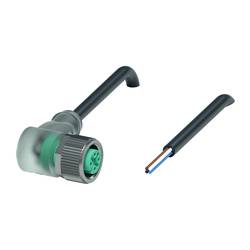 Pepperl+Fuchs V1-W-E8W-BK1M-PUR-A upravený zástrčkový konektor pro senzory - aktory, 240003-0002, piny: 4, 1 m, 1 ks