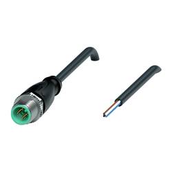 Pepperl+Fuchs V1S-G-BK1M-PUR-U upravený zástrčkový konektor pro senzory - aktory, 240771-100000, piny: 4, 1 m, 1 ks