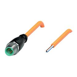 Pepperl+Fuchs V1S-G-OR5M-POC upravený zástrčkový konektor pro senzory - aktory, 240771-100011, piny: 4, 5 m, 1 ks