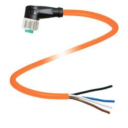 Pepperl+Fuchs V1-W-OR15M-POC upravený zástrčkový konektor pro senzory - aktory, 239999-0043, piny: 4, 15 m, 1 ks