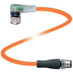 Pepperl+Fuchs V1-W-E8-OR7,5M-PUR-A1-V1-G upravený zástrčkový konektor pro senzory - aktory, 70137220-100005, piny: 4, 4, 7.5 m, 1 ks