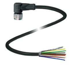 Pepperl+Fuchs V19-W-BK3M-PUR-U/ABG upravený zástrčkový konektor pro senzory - aktory, 240005-100006, piny: 8, 3 m, 1 ks