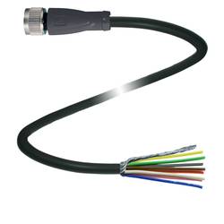 Pepperl+Fuchs V19-G-BK20M-PUR-U/ABG upravený zástrčkový konektor pro senzory - aktory, 456428, piny: 8, 20 m, 1 ks