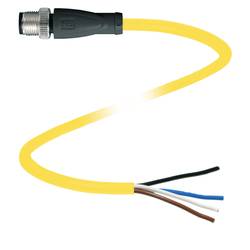 Pepperl+Fuchs V1S-G-YE2M-PVC-U upravený zástrčkový konektor pro senzory - aktory, 456421, piny: 4, 2 m, 1 ks