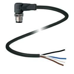 Pepperl+Fuchs V1S-W-BK5M-PVC-U upravený zástrčkový konektor pro senzory - aktory, 240772-100013, piny: 4, 5 m, 1 ks