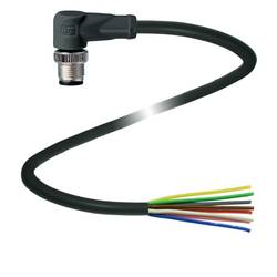 Pepperl+Fuchs V19S-W-BK5M-PUR-U upravený zástrčkový konektor pro senzory - aktory, 240772-100021, piny: 8, 5 m, 1 ks