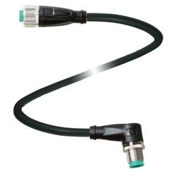 Pepperl+Fuchs V1-G-BK3M-PVC-U-V1-W upravený zástrčkový konektor pro senzory - aktory, 240778-100019, piny: 4, 4, 3 m, 1 ks