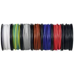 TRU COMPONENTS TC-12112348 lanko/ licna, 0.14 mm², černá, bílá, červená, modrá, hnědá, šedá, žlutozelená, 1 sada