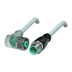 Pepperl+Fuchs V1-W-A2-3M-PUR-V1-G upravený zástrčkový konektor pro senzory - aktory, 235776, piny: 4, 4, 3 m, 1 ks