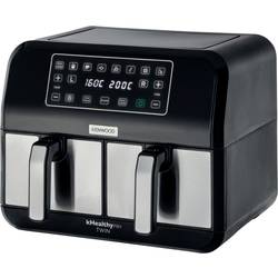 Kenwood Home Appliance HFM20.000MB horkovzdušná fritéza, 8 l, 1700 W, funkce časovače, nepřilnavý povlak, černá/stříbrná