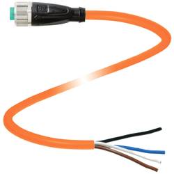Pepperl+Fuchs V1-G-OR10M-POC upravený zástrčkový konektor pro senzory - aktory, 221858, piny: 4, 10 m, 1 ks