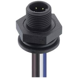 Lutronic 1231 ... T16CW100 ... vestavný zástrčkový konektor pro senzory - aktory, 1231 04 T16CW100 0,5m, piny: 4, 1 ks