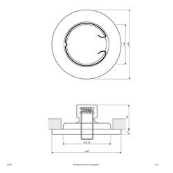 EVN 513001 513001 vestavné bodové svítidlo, halogenová žárovka, žádná, 50 W, bílá