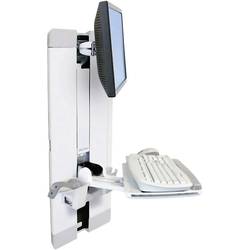 Ergotron StyleView Vertical Lift 1násobné držák na zeď pro monitor 25,4 cm (10) - 61 cm (24) bílá nastavitelná výška, odkládací místo na klávesnici, naklápěcí,
