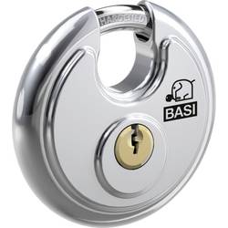 Basi 6100-7000 visací zámek 70 mm zámky s různými klíči stříbrná na klíč