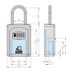 Basi 2101-0005-1114 SSZ 200B trezor na klíč na heslo