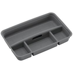 KIS 241458 vkládací krabice , K Latch, stohovatelné, (š x v x h) 545 x 85 x 360 mm, šedá, 1 ks