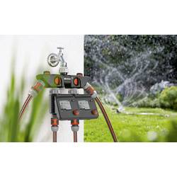 GARDENA 08194-20 5-Wege-Verteiler 4cestný rozdělovač rychlospojka, 26,44 mm (3/4) vnější závit, 33,25 mm (1) vnější závit s regulačním ventilem