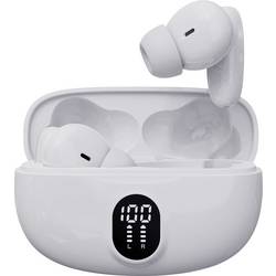 Denver TWE-57W WHITE špuntová sluchátka Bluetooth®, 111191120620, stereo, bílá