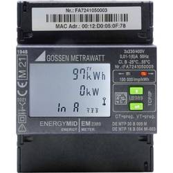 Gossen Metrawatt U2389-V047 digitální třífázový elektroměr s připojením měniče, 5 A, úředně schválený: Ano, 1 ks