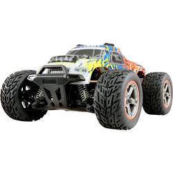 Amewi modrá, oranžová komutátorový 1:20 RC model auta elektrický monster truck 4WD (4x4) RtR se světelným efektem