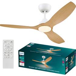 Philips LED Olas stropní ventilátor 30 W (Ø x v) 1320 mm x 310 mm bílá s dálkovým ovládáním, stmívatelný