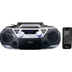 Lenco SCD-720SI - Tragbare XXL Boombox Silber přenosný CD přehrávač Discman