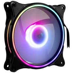 Inter-Tech Argus RS08 PC větrák s krytem černá (š x v x h) 120 x 120 x 25 mm vč. dálkového ovládání, včetně LED osvětlení