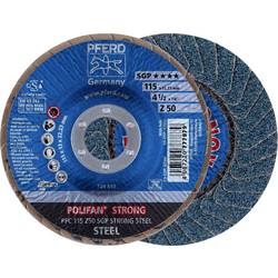 PFERD TOOLS 67788115 PFC 115 Z 50 SGP STRONG STEEL vějířovitý brusný kotouč Průměr 115 mm Ø otvoru 22.23 mm Zrnitost 50 ocel 10 ks