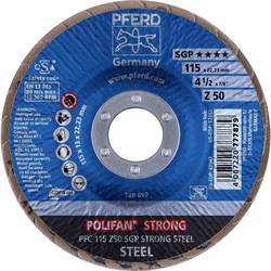 PFERD TOOLS 67788115 PFC 115 Z 50 SGP STRONG STEEL vějířový brusný kotouč Průměr 115 mm Ø otvoru 22.23 mm Zrnitost 50 ocel 10 ks