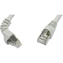 Telegärtner 100008011 RJ45 síťové kabely, propojovací kabely CAT 6A S/FTP 1.00 m šedá samozhášecí, s ochranou 1 ks