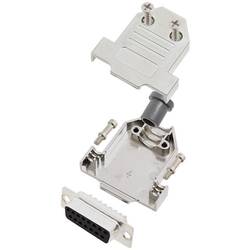 TRU COMPONENTS TCDTNT15MDBSK 7708432 sada D-SUB zásuvková lišta 180 ° Pólů: 15 pájecí kalíšek 1 ks