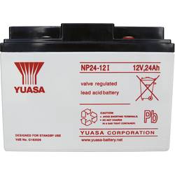 Yuasa NP24-12 NP24-12 olověný akumulátor 12 V 24 Ah olověný se skelným rounem (š x v x h) 166 x 125 x 175 mm šroubované M5 bezúdržbové, VDS certifikace