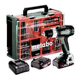 Metabo BS 18 L Set aku vrtací šroubovák, 18 V, 2 Ah Li-Ion bezkartáčové, vč. 2x aku, kufřík, vč. nabíječky, vč. příslušenství, 614051710