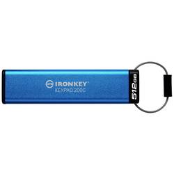 Kingston IronKey Keypad 200C USB flash disk Retail 512 GB modrá IKKP200C/512GB USB-C®